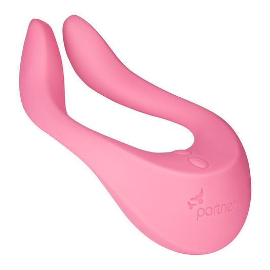Satisfyer Pink Partner Multifun 2 Vibrator with Dual Motors