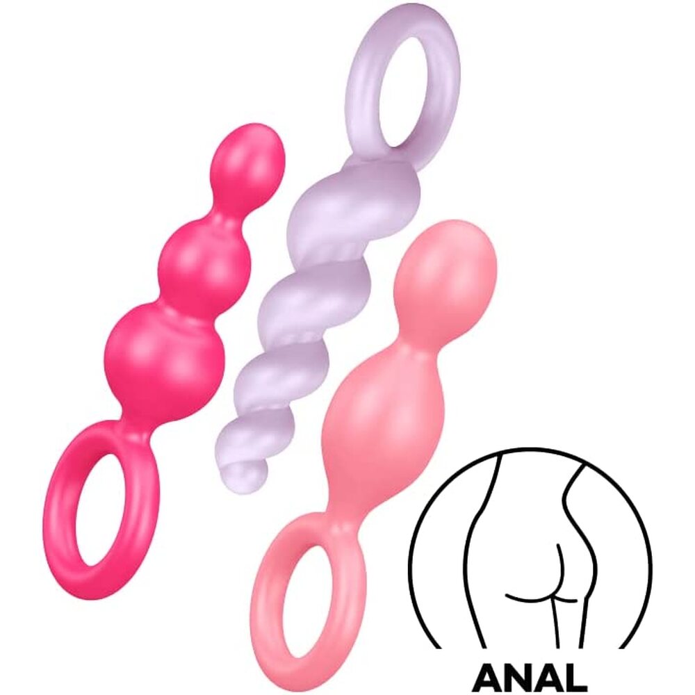 Satisfyer Booty Call Set Of 3 Multicolour Anal Plugs

