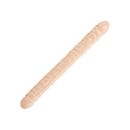 Doc Johnson Flesh Double-Ended 18 Inch Veined Dong