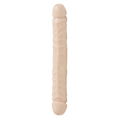 Jr Flesh-Colored Veined Double Header 12 Inch Bender Dong