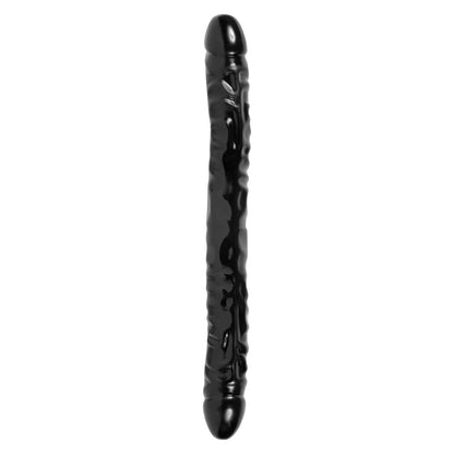 Doc Johnson Black Jr Veined Double Header 12 Inch Dong