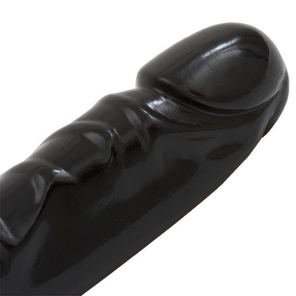 Doc Johnson Black Jr Veined Double Header 12 Inch Dong