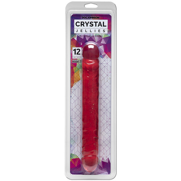 Doc Johnson Clear 12 Inch Crystal Jellies Double Dong