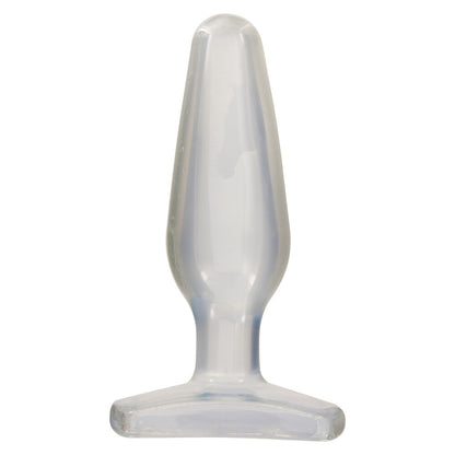 Crystal Jellies Clear Medium Butt Plug with Tapered Tip