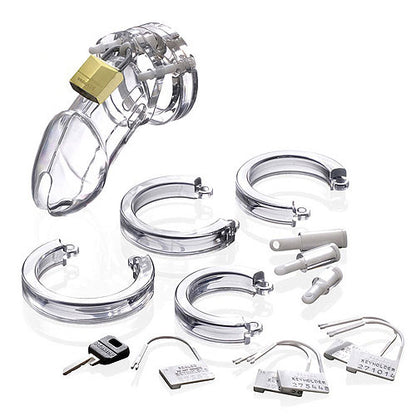 CB6000 Clear Penis Chastity Set with Locking Mechanism
