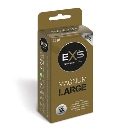 EXS Vegan-Friendly Smooth Large Condoms 12 Pack