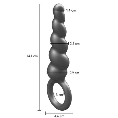 ToyJoy Buttocks The Screw Metallic Silicone Plug Sizes