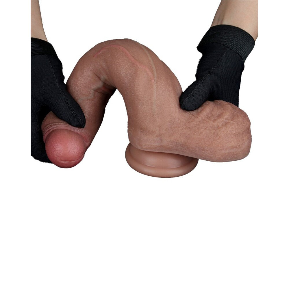 Lovetoy Pink Dual Layered Silicone Dildo 8.5 Inches