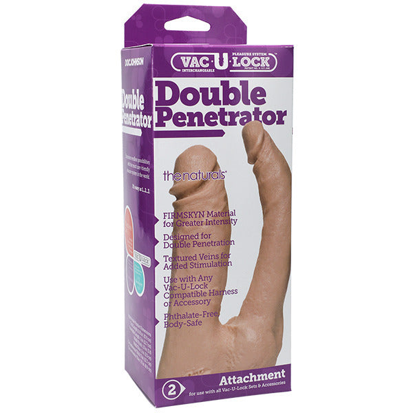 Vac-U-Lock Dual Dildo Attachment in FIRMSKYN Material
