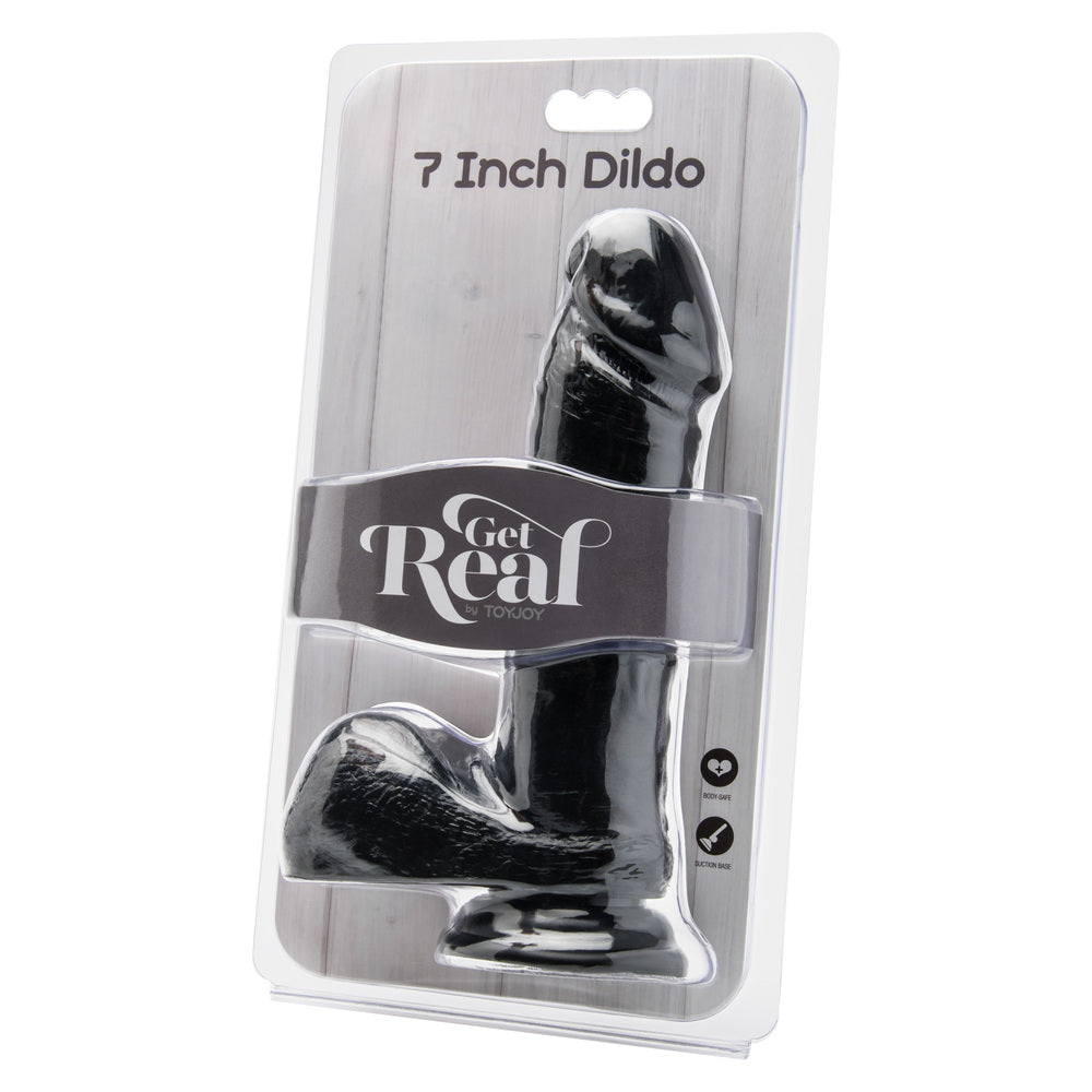 ToyJoy Black 7 Inch Dong with Balls