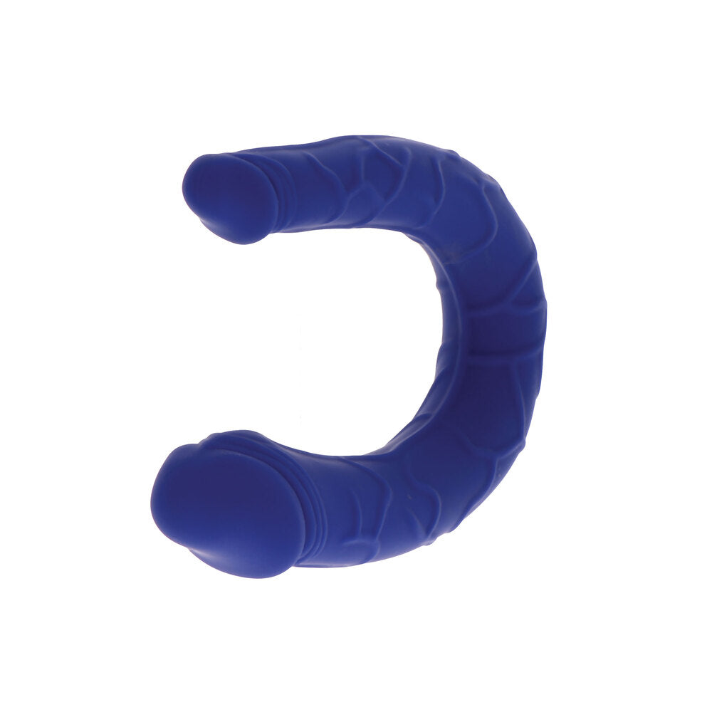 ToyJoy Blue Realistic Mini Double Dong U-Shape Silicone