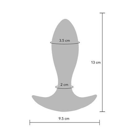 ToyJoy Black Silicone Vibrating Buttplug with Remote Control