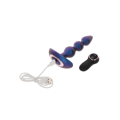 ToyJoy Black Bold Trembling Silicone Butt Plug with Remote Control