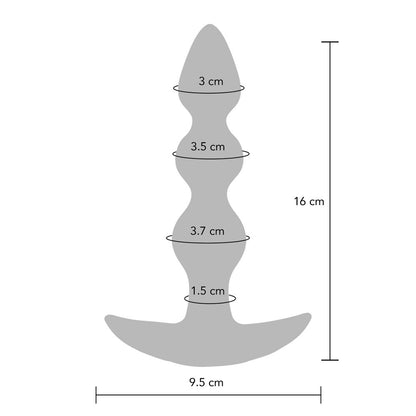 ToyJoy Black Bold Trembling Silicone Butt Plug with Remote Control