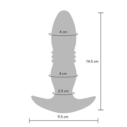 TOYJOY Black Tough Thrusting Buttplug with Remote Control