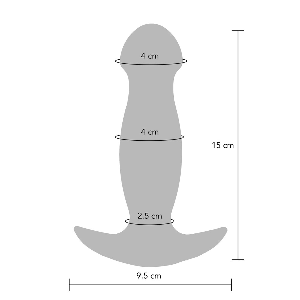 ToyJoy Black Magnetic Pulse Vibrating Buttplug with Remote