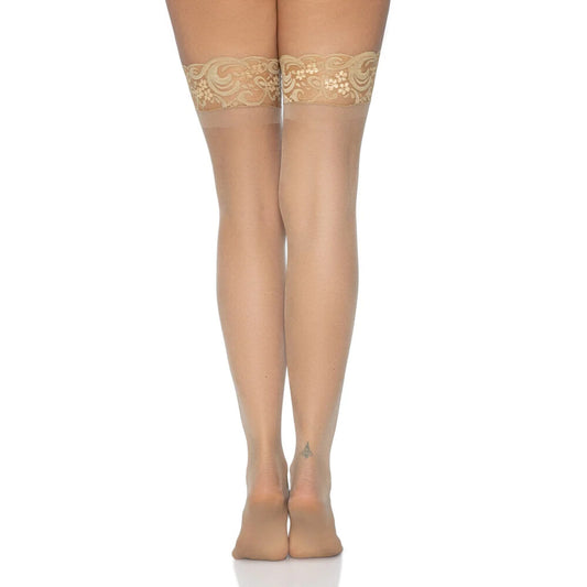 Leg Avenue Nude Stay Up Sheer Thigh Hold Ups UK Sizes 8 to 14