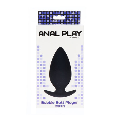 ToyJoy Black Silicone Anal Play Expert Bubble Butt Plug