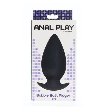 ToyJoy Black Silicone Butt Plug Bubble Butt Player Pro