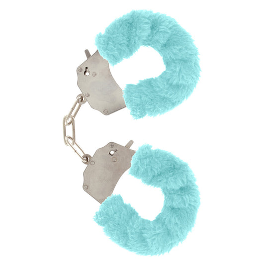 ToyJoy Aqua Furry Fun Wrist Cuffs for Bondage Adventures
