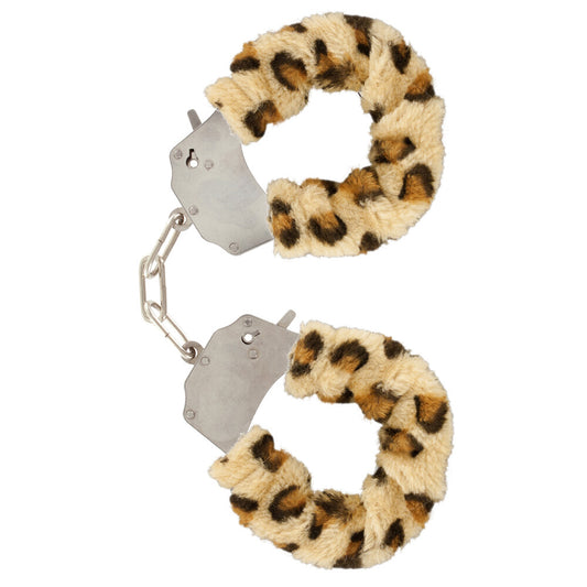 ToyJoy Leopard Print Furry Fun Wrist Cuffs
