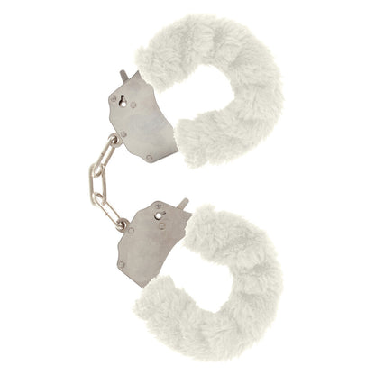 ToyJoy White Plush Furry Fun Wrist Cuffs for Restraint