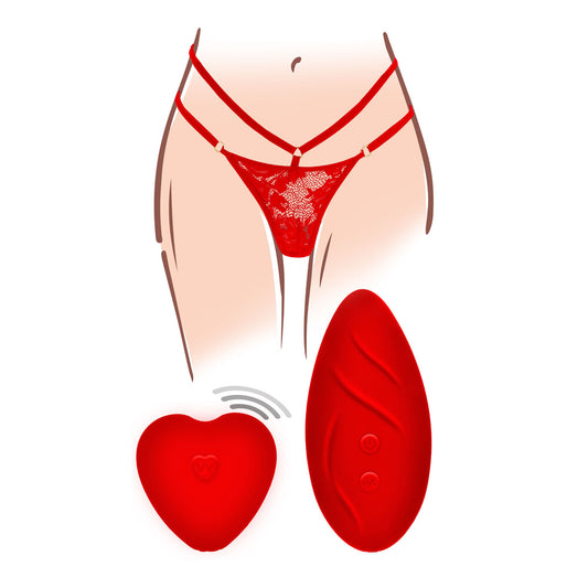 ToyJoy Red Lace Vibrating Panty with Remote Control