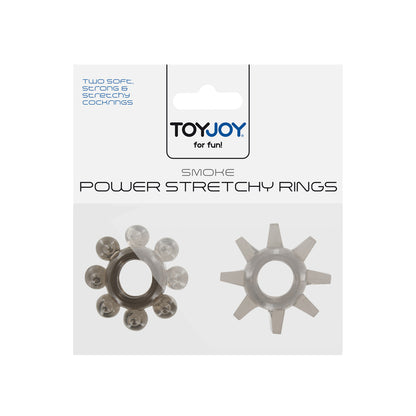 ToyJoy Black Power Stretchy Cock Rings Set