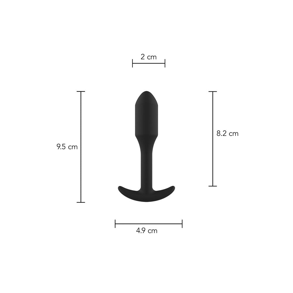 ToyJoy Black Silicone Anal Plug for Beginners