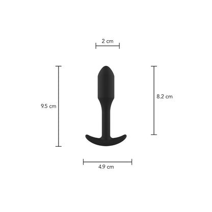 ToyJoy Black Silicone Anal Plug for Beginners
