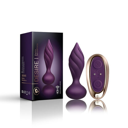 Rocks Off Purple Petite Sensations Desire Remote Control Butt Plug