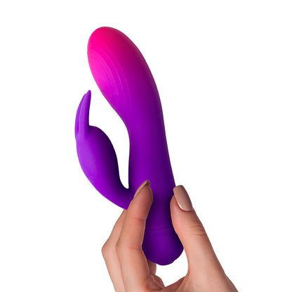 Rocks Off Purple GloGirl Rabbit Vibrator with Waterproof Design