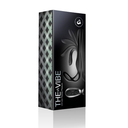 Rocks Off Black TheVibe Male Strap-On with Remote Control