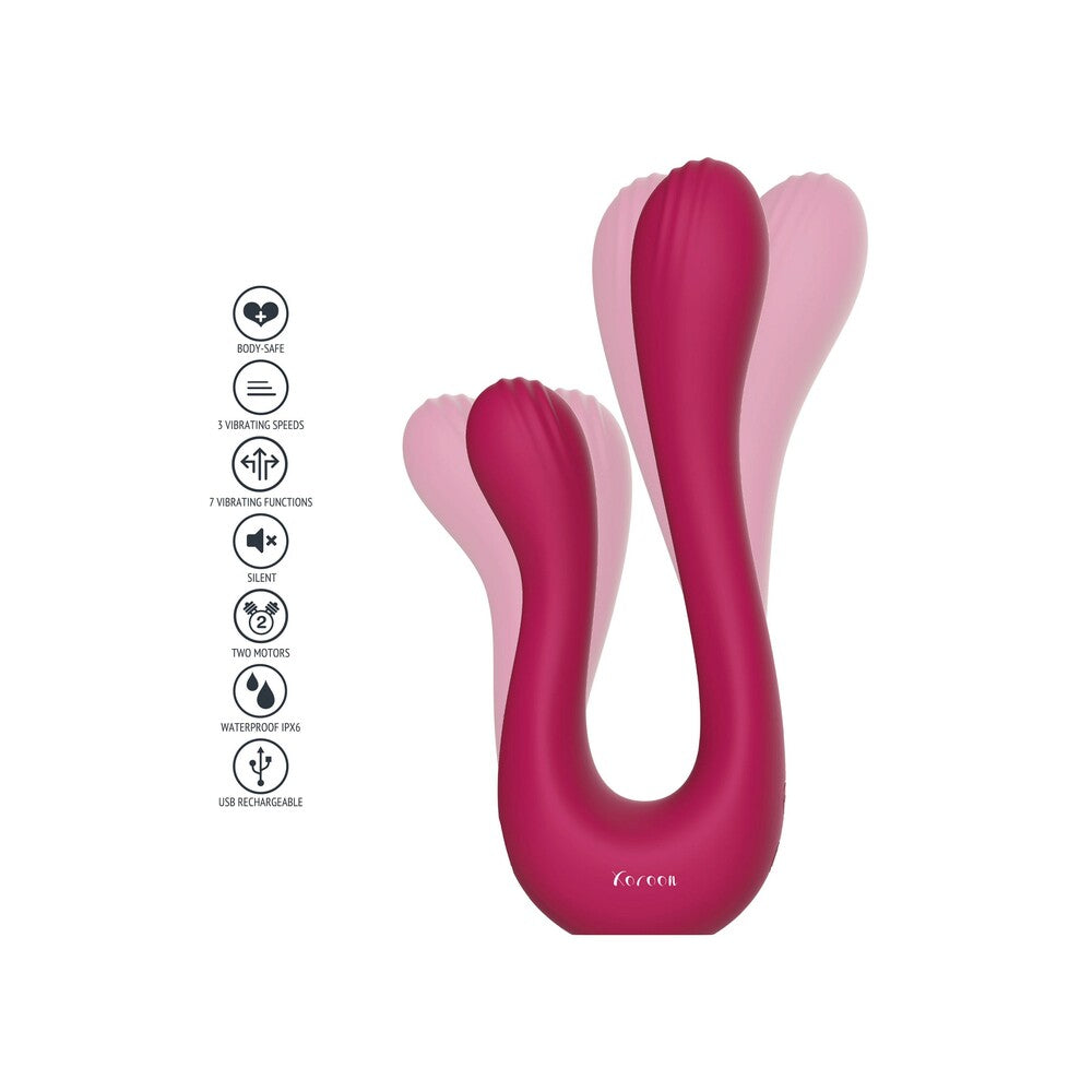 Xocoon Purple Dual Pleasure Vibrator with 10 Vibration Settings
