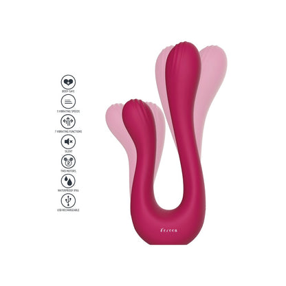 Xocoon Purple Dual Pleasure Vibrator with 10 Vibration Settings