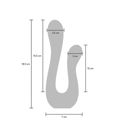 Xocoon Purple Dual Pleasure Vibrator with 10 Vibration Settings