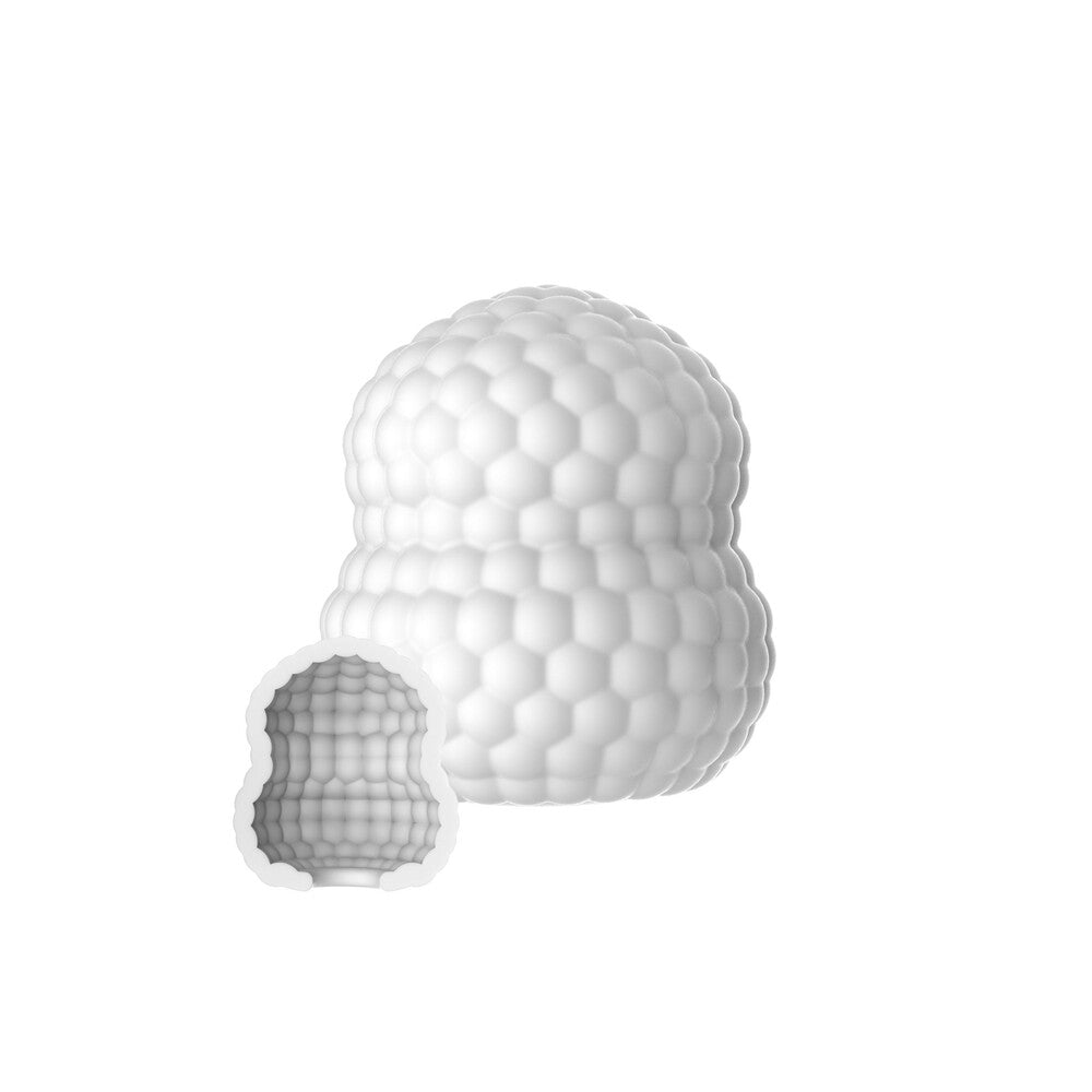 TOYJOY Black Mini Masturbator Block with Textured Sleeve