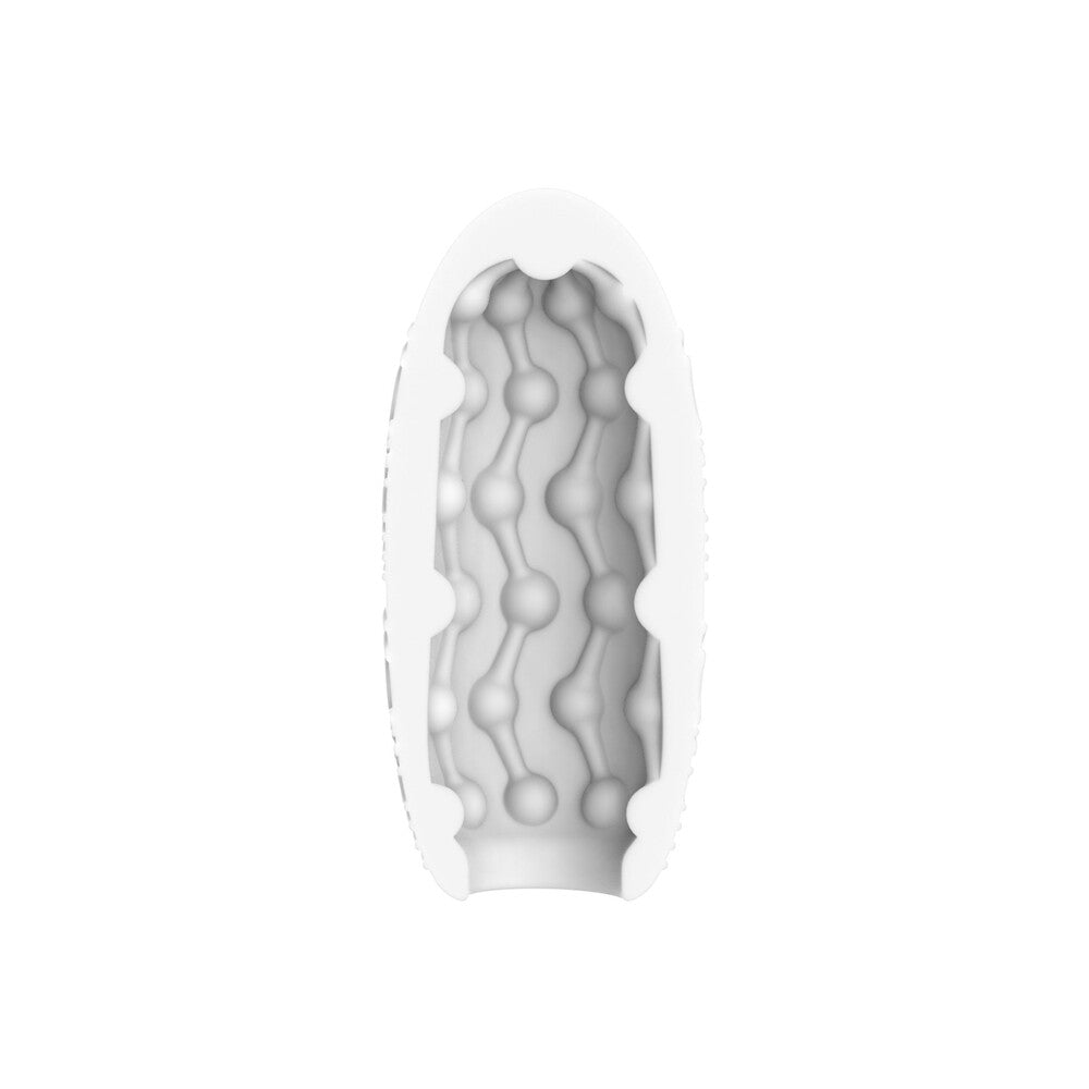 TOYJOY Black Medium Masturbator Rings with Textured Sleeve