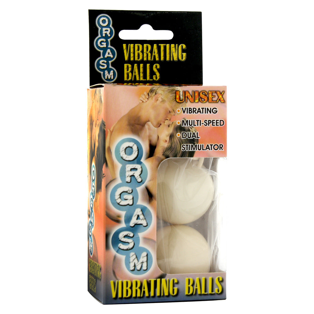 PassionWave White Orgasm Vibrating DuoBalls for Couples