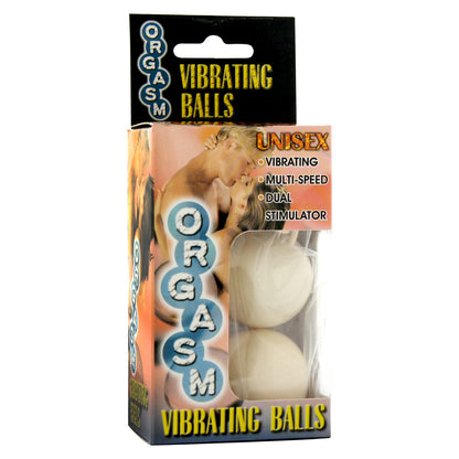 PassionWave White Orgasm Vibrating DuoBalls for Couples