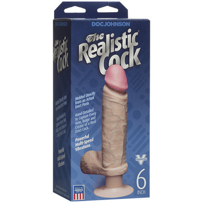 FIRMSKYN Flesh Pink 6 Inch Realistic Vibrating Dildo