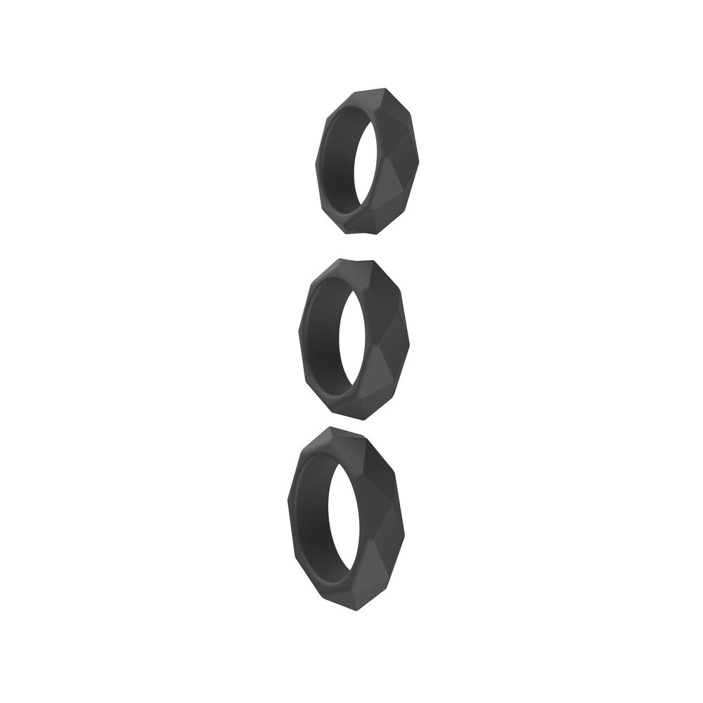 Hidden Desire Black Extreme Heavy C-Ring Set