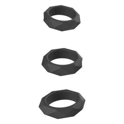 Hidden Desire Black Extreme Heavy C-Ring Set