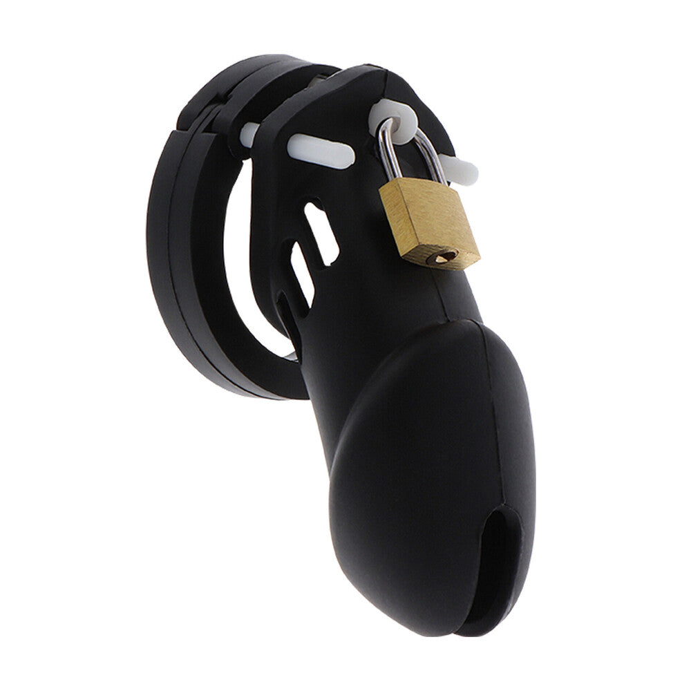 Hidden Desire Black Extreme Chastity Silicone Cock Cage