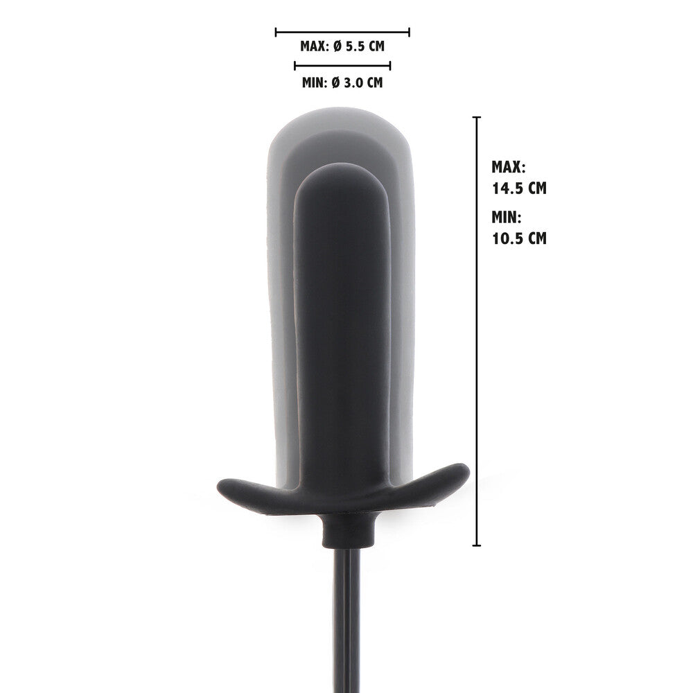 Hidden Desire Black Inflatable Smooth Plug