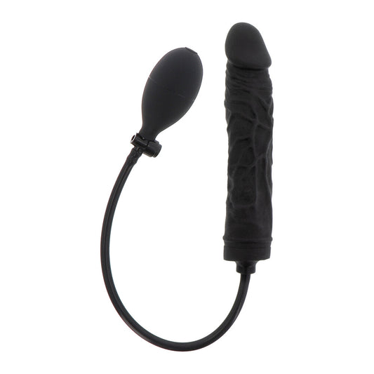 Hidden Desire Black Inflatable Dong with Extreme Expansion