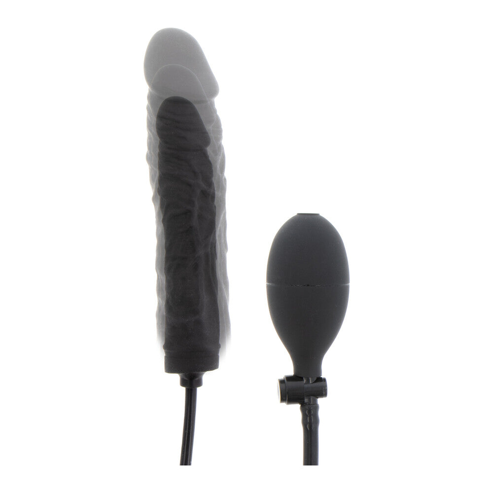 Hidden Desire Black Inflatable Dong with Extreme Expansion