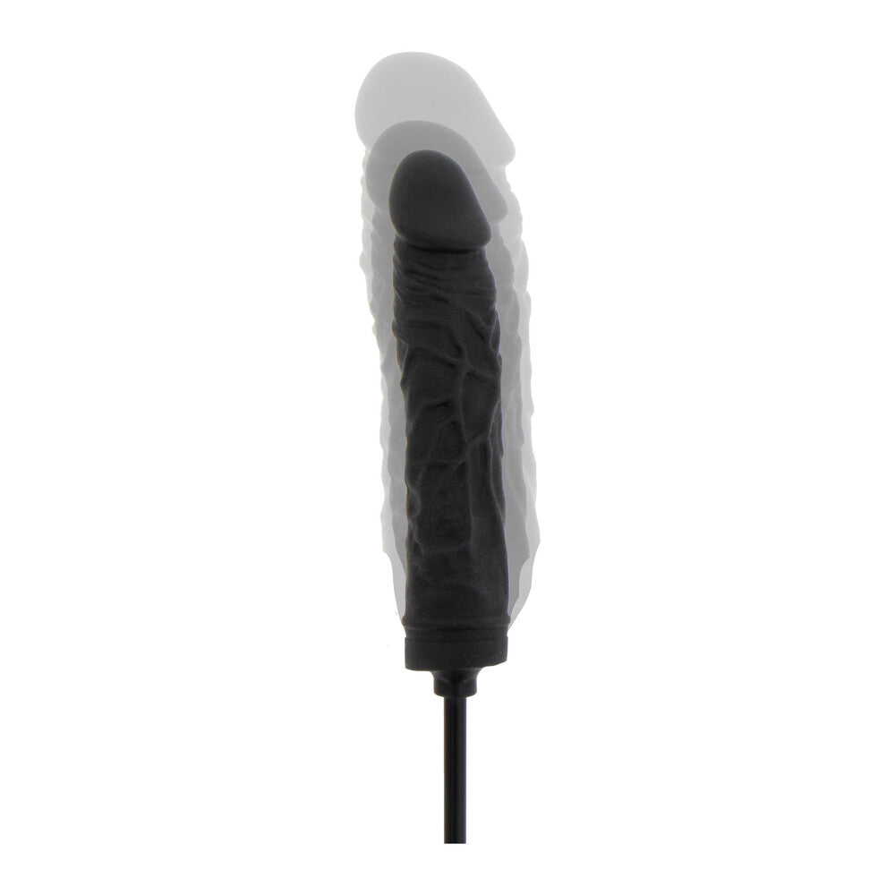 Hidden Desire Black Inflatable Dong with Extreme Expansion
