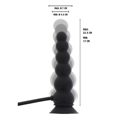 Hidden Desire Black Extreme Inflatable Suction Base Plug