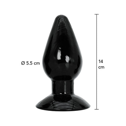 Hidden Desire Black Extreme Butt Plug Large 5.5 Inches